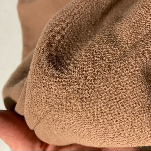 Giorgio Armani Pencil Skirt 48 Wool Tan Brown Lined Italy Waist 27” - Picture 5 of 5